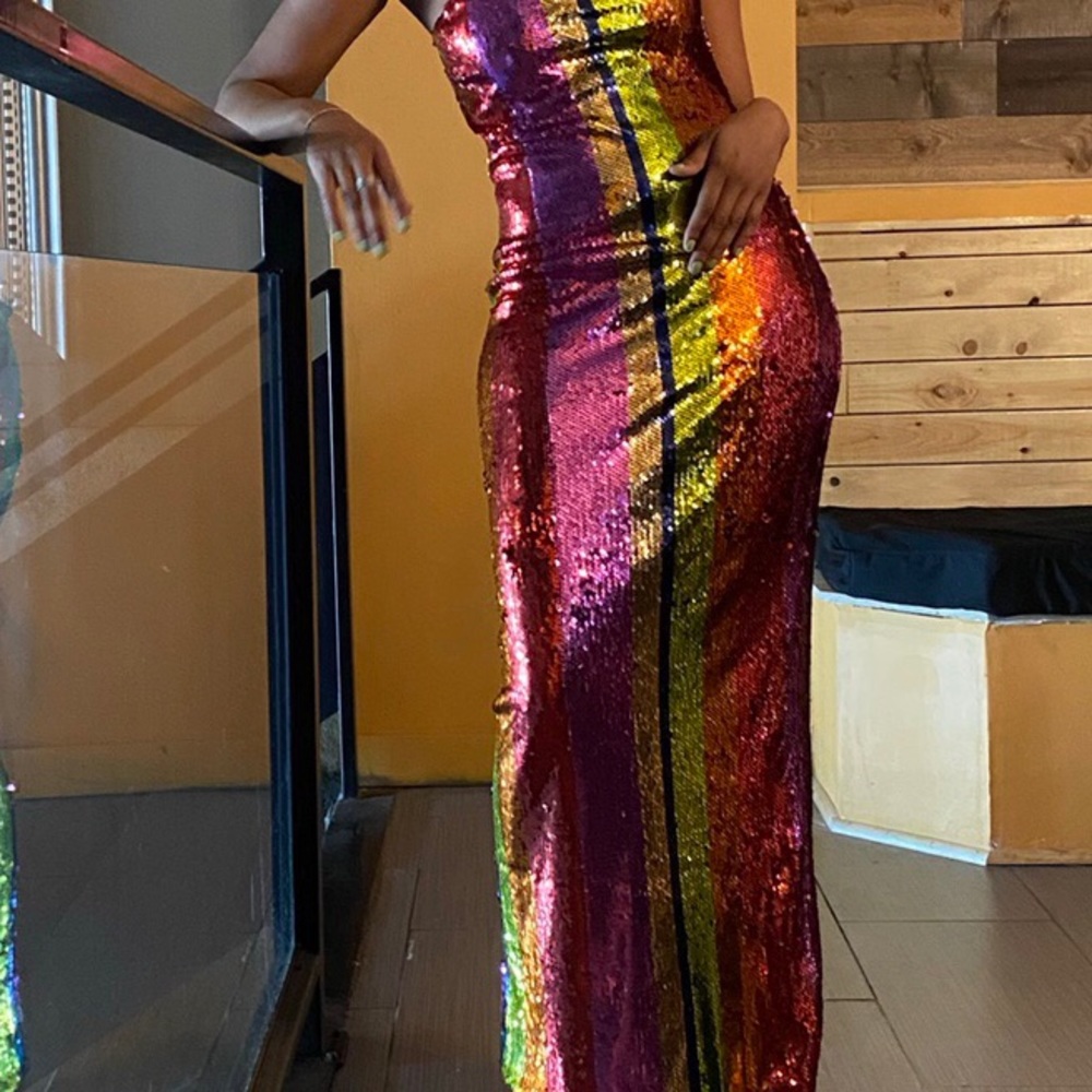 Multi-Color Sequin Dress